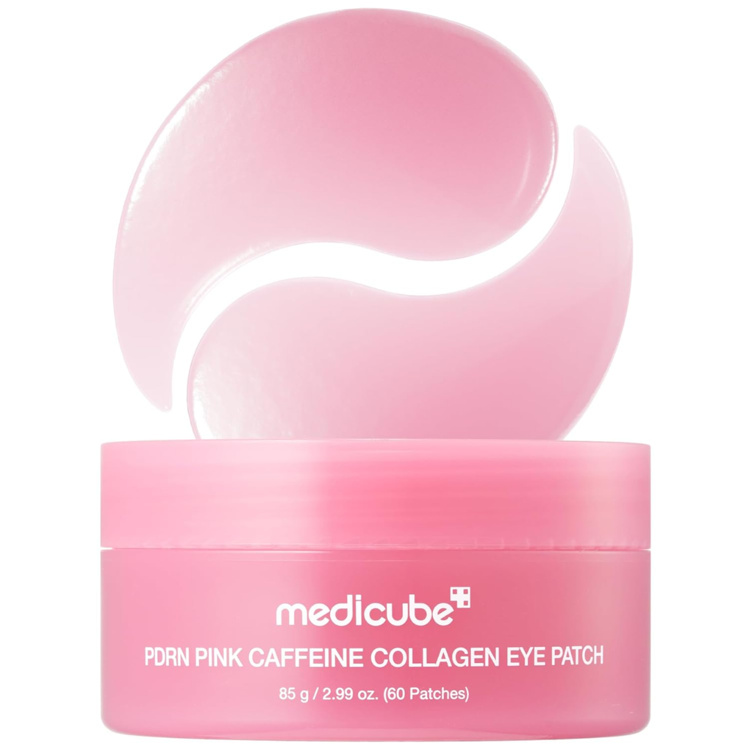 Medicube PDRN Pink Caffeine Collagen Eye Patch | 85 g / 2.99 oz (60 Patches)