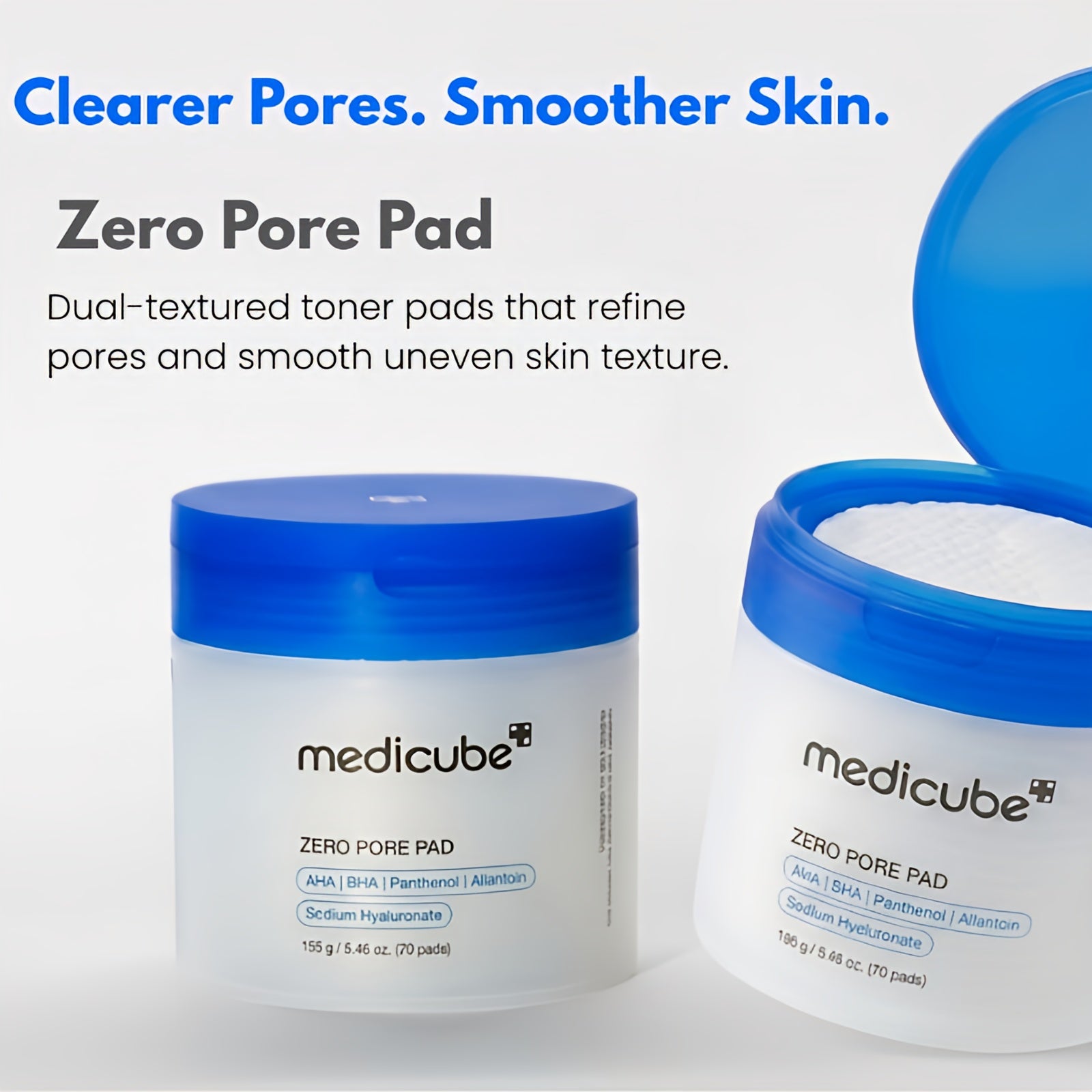 Medicube Zero Pore Pad 2.0 – 70 Exfoliating Facial Pads