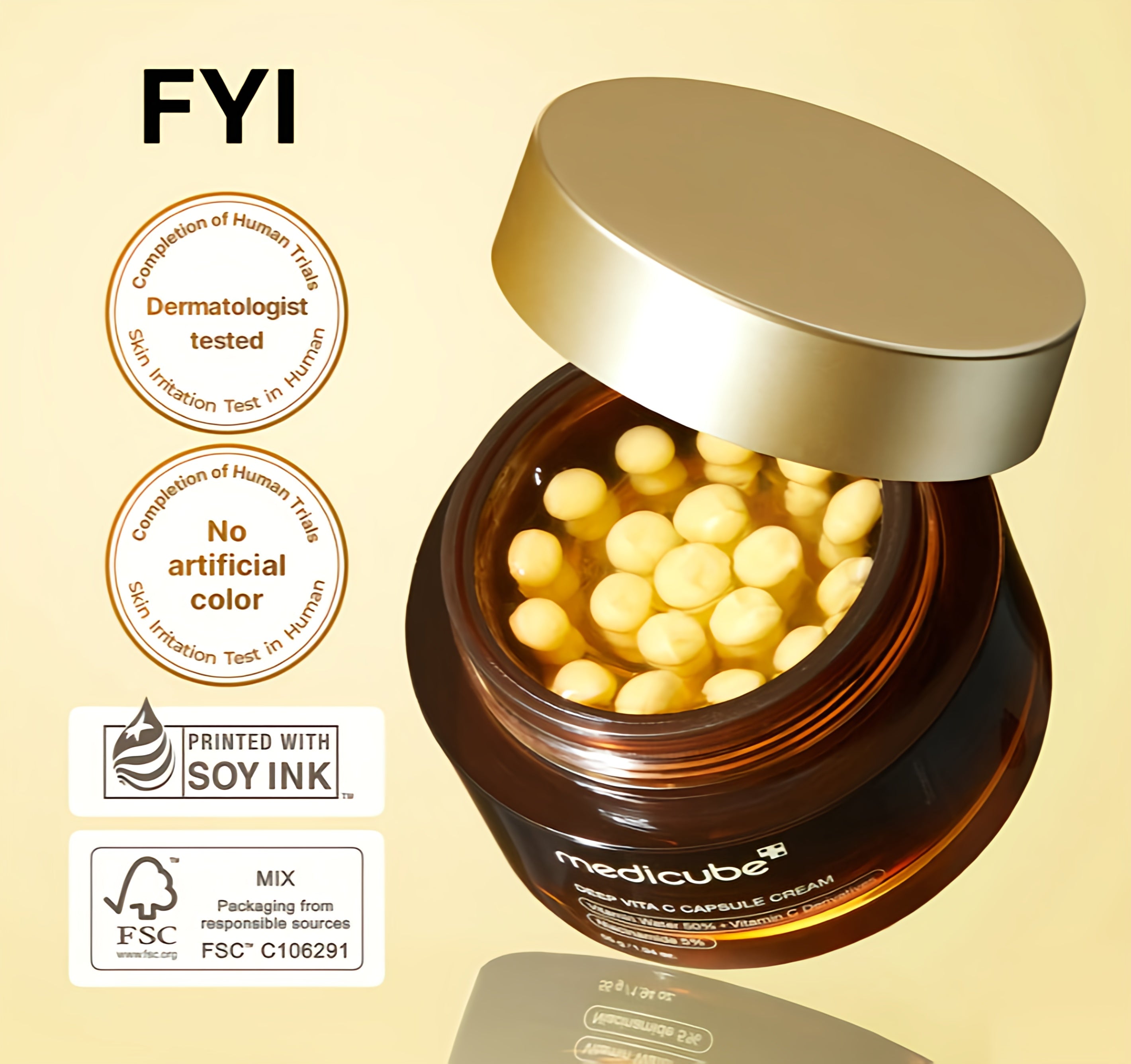Medicube Deep Vita C Golden Capsule Cream (55 g / 1.94 oz)