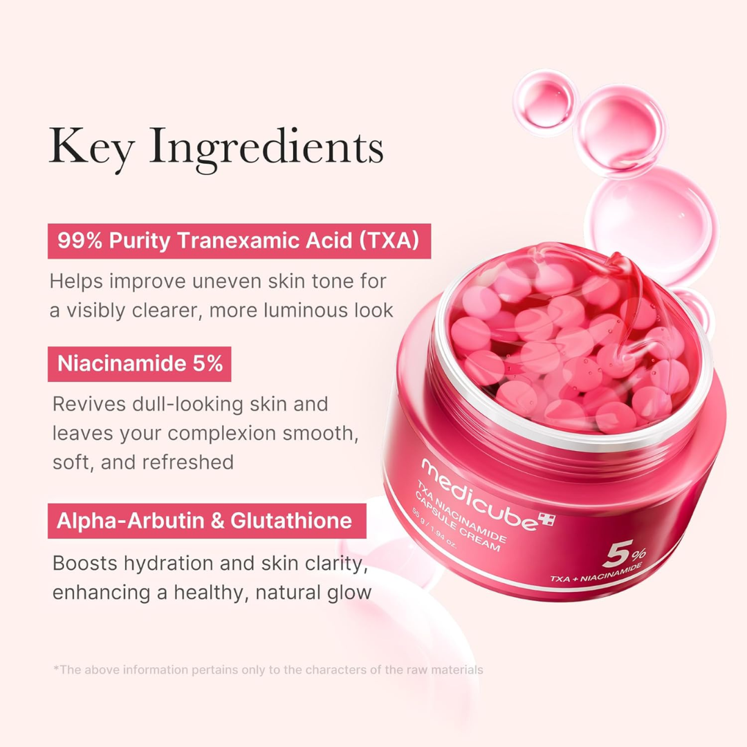 Medicube TXA Niacinamide Capsule Cream 5% — 55 g / 1.94 oz.