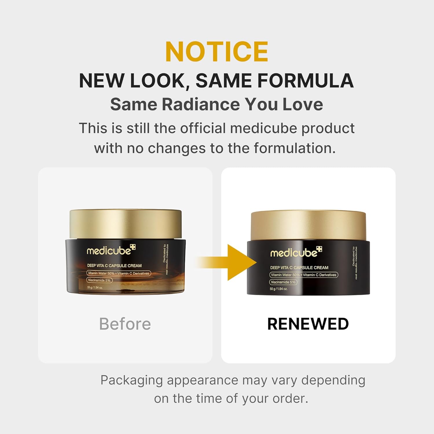 Medicube Deep Vita C Golden Capsule Cream (55 g / 1.94 oz)