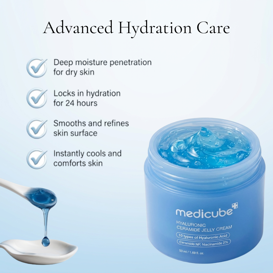 Medicube Hyaluronic Ceramide Moisturizing Jelly Cream – 50 mL (1.69 fl oz)