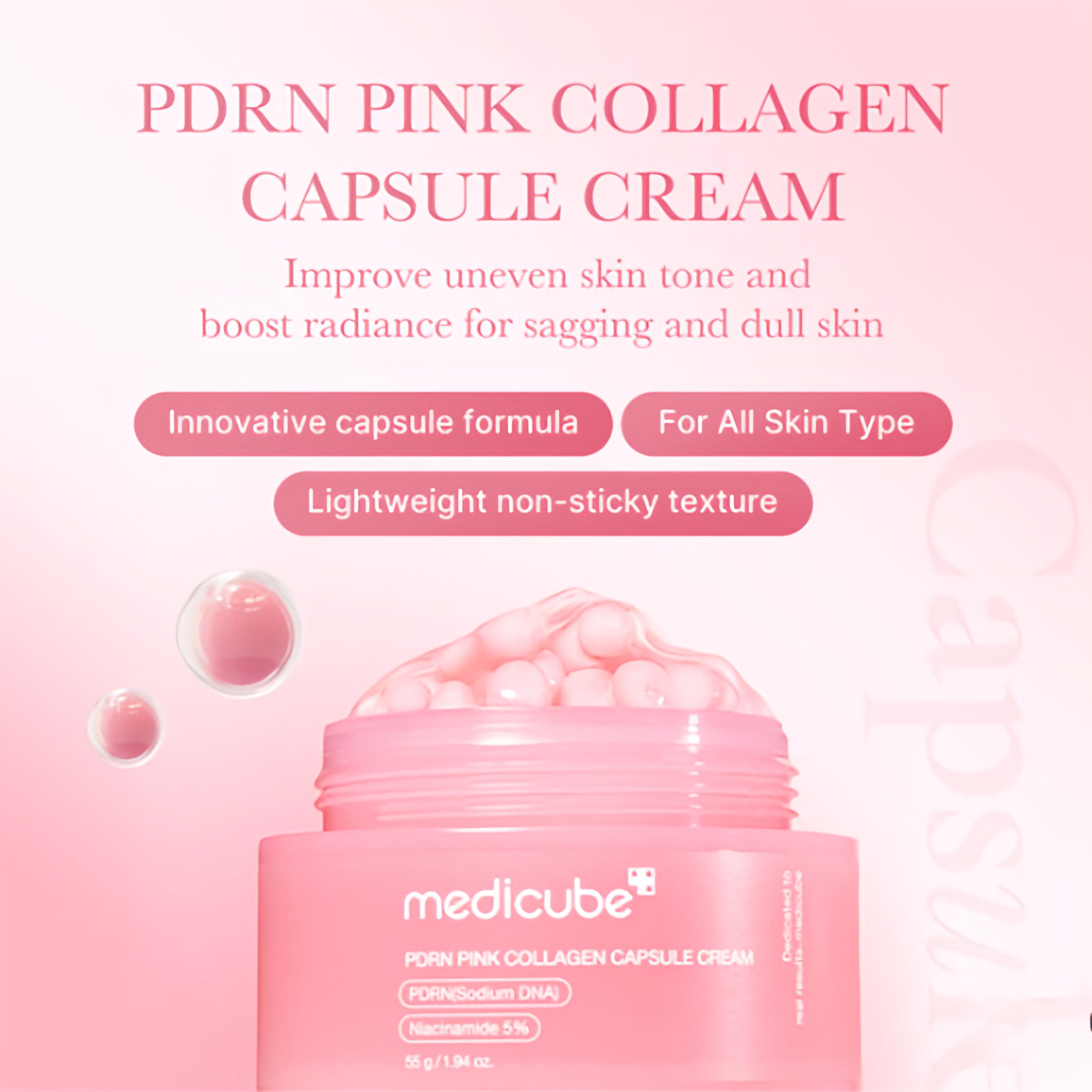 PDRN Pink Collagen Capsule Cream (55 g / 1.94 oz)