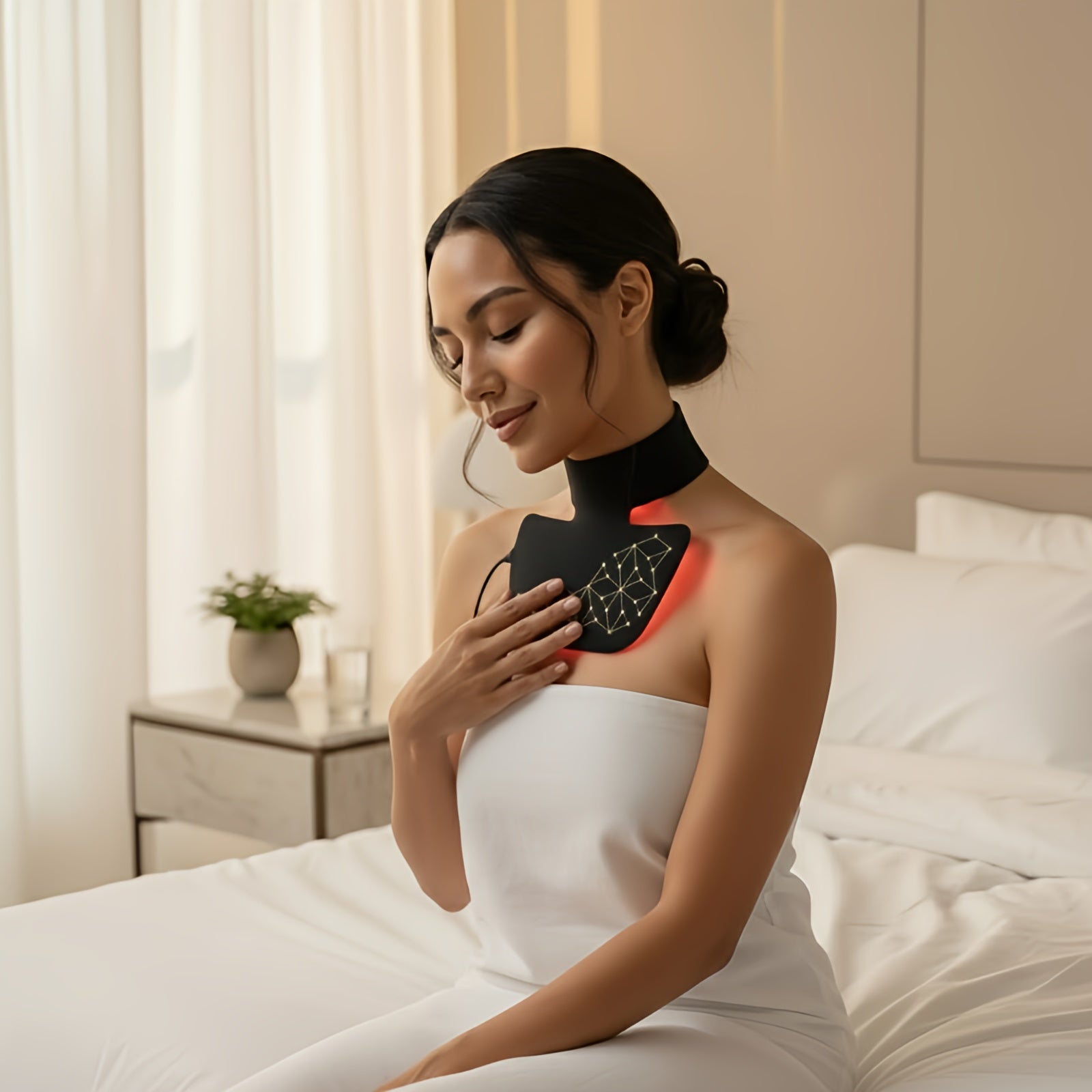 AESTHERA™ Pro-Grade LED Neck & Décolleté Mask